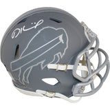 Dalton Kincaid Autographed/Signed Buffalo Bills Slate Mini Helmet Fanatics 53636