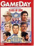 Harris Lambert Hendricks Griese St. Clair Signed HOF 1990 Magazine JSA 55068