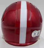 Christian McCaffrey Autographed 49ers Flash Red Mini Helmet Beckett WZ82911