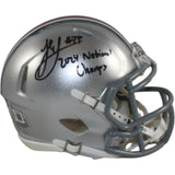 Jack Sawyer Autographed Ohio State Buckeyes Mini Helmet 24 Champs Beckett 56963