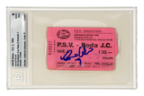 Ronaldo Nazario Signed 1994 PSV Rookie Season 2 Goals Match Ticket - BGS 4