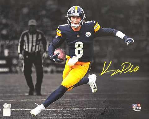 KENNY PICKETT AUTOGRAPHED 16X20 PHOTO STEELERS SPOTLIGHT BECKETT WITNESS 216739