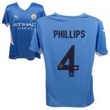 Kalvin Phillips Signed Manchester City Home Soccer Jersey #4 with Beckett COA