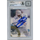 Emmitt Smith Autographed/Signed 1994 Select #1 Card 10 Grade Slab Beckett 49904