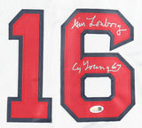 Jim Lonborg Signed Boston Red Sox Jersey Inscribed "CY Young 67" (JSA Scan Holo)