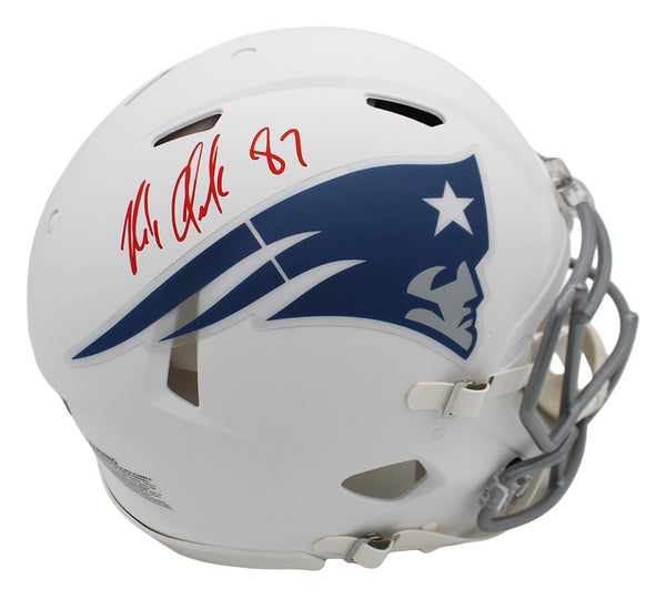 Rob Gronkowski Signed New England Patriots Speed Authentic Rivalries Helmet