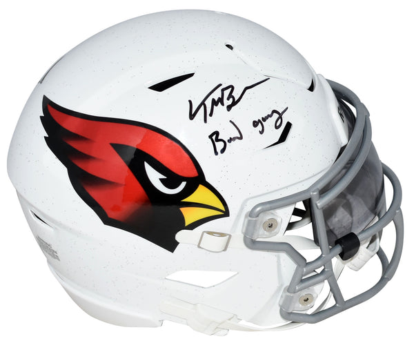 TREY McBRIDE AUTOGRAPHED ARIZONA CARDINALS SPEEDFLEX MIDI HELMET W/ BIRD GANG