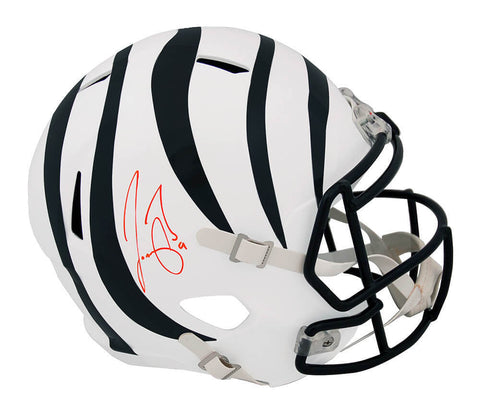 Joe Burrow Signed Bengals 2022 Alternate White Riddell F/S Rep Helmet (Fanatics)