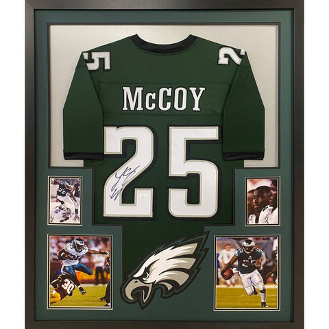 LeSean McCoy Autographed Signed Framed Philadelphia Eagles Jersey JSA