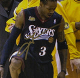 Allen Iverson Signed Framed 8x10 Philadelphia 76ers Step Over Photo PSA ITP