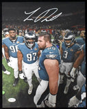 Landon Dickerson Signed/Autographed 11x14 Photo Eagles SB LIX JSA 209886