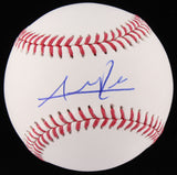 Addison Russell Signed OML Baseball (Schwartz COA )2016 Cubs World Series Champs