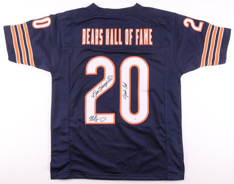 Dan Hampton, Mike Singletary, Jim Covert Signed Hall of Fame Bears Jersey /JSA