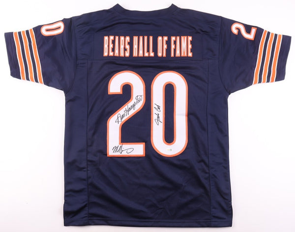 Dan Hampton, Mike Singletary, Jim Covert Signed Hall of Fame Bears Jersey /JSA