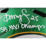 Dorsey Levens Autographed Green Bay Packers F/S Flash Helmet SB Champs PSA 49691