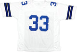 Tony Dorsett Dallas Signed White Football Jersey JSA