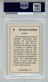Ernie Caddel Autographed 1977 Touchdown Club #8 Trading Card PSA Slab 43771