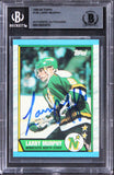 North Stars Larry Murphy Authentic Signed 1989 Topps #128 Card BAS Slabbed