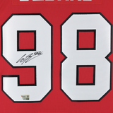 Connor Bedard Autographed Blackhawks Authentic Premium Red Jersey Fanatics
