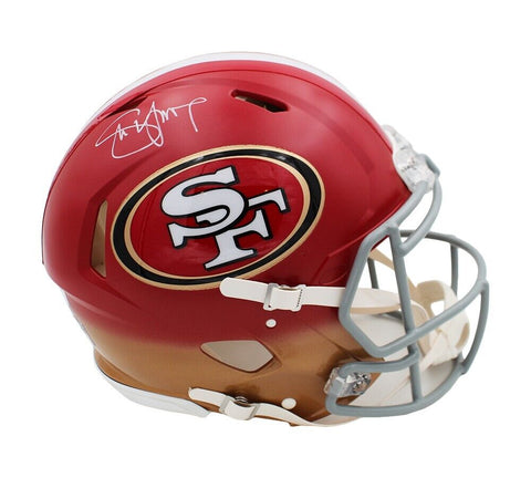 Steve Young Signed San Francisco 49ers Speed Authentic Custom Red/Gold Helmet