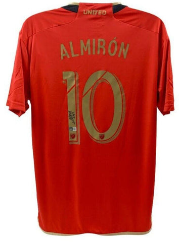 Miguel Almiron Signed AC Milan Adidas Soccer Jersey (Beckett)