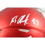Rob Gronkowski Autographed New England Patriots Blaze Mini Helmet Beckett 54748
