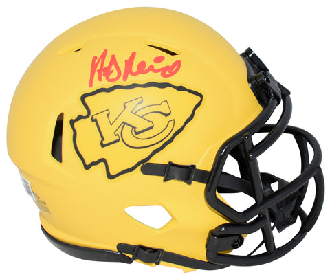 ANDY REID AUTOGRAPHED KANSAS CITY CHIEFS RAVE SPEED MINI HELMET BECKETT