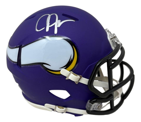 Justin Jefferson Autographed Minnesota Vikings Speed Mini Helmet (Beckett)
