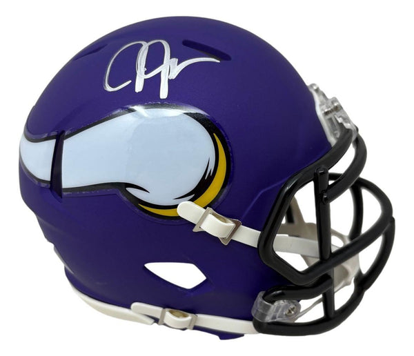 Justin Jefferson Autographed Minnesota Vikings Speed Mini Helmet (Beckett)