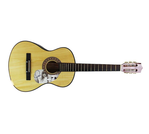 Taylor Swift Signed 38" Light Brown Acoustic Guitar