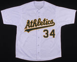Dave Stewart Signed Oakland Athletics Jersey (JSA COA) 3x World Series Champion