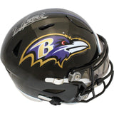 Derrick Henry Autographed Baltimore Ravens Mid-Size Midi Helmet Beckett W 57936