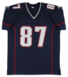 Rob Gronkowski Authentic Signed Navy Blue Pro Style Jersey BAS Witnessed