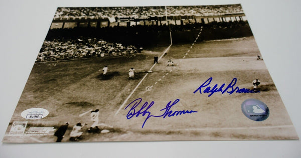 Ralph Branca / Bobby Thompson Signed Photo (James Spence)