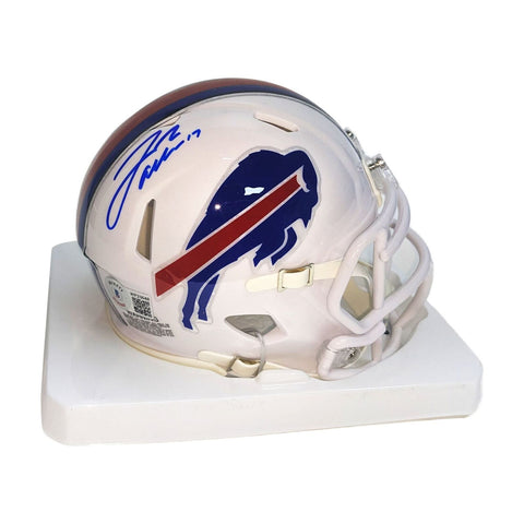 Josh Allen Autographed Buffalo Bills Speed Mini Helmet (Blue) - BAS