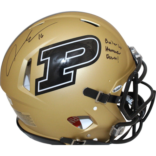 Aidan O'Connell Signed Purdue Boilermakers Authentic Helmet Insc. Beck – Super Sports Center