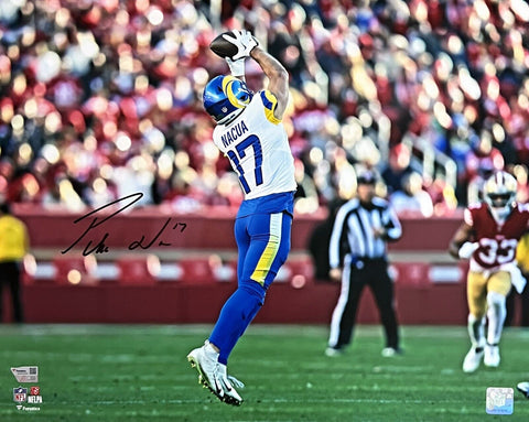 Puka Nacua Rams Signed Rookie Record Catches & Yards Game 16x20 Photo Fanatics