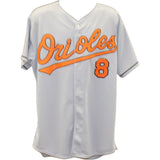 Cal Ripken Jr Signed Baltimore Orioles Grey Players Choice Jersey L BAS 56557