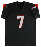 Boomer Esiason Signed Cincinnati Bengals Black Jersey (Beckett) 4xPro Bowl QB