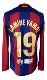 Lamine Yamal Signed Barcelona Nike Long Sleeve Soccer Jersey BAS