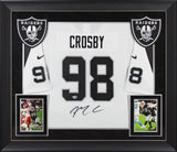Raiders Maxx Crosby Authentic Signed White Nike Game Framed Jersey Fanatics