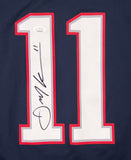 Julian Edelman New England Patriots Signed Authentic Navy Nike Game Jersey JSA