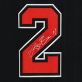 Lonzo Ball Bulls Signed Jordan Brand 2021-22 Black Statement Swingman Jersey