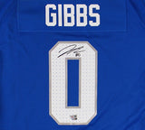 Jahmyr Gibbs Signed Detroit Lions Nike Game Blue NFL Jersey