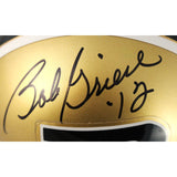 Len Dawson Bob Griese Autographed Purdue Boilers VSR4 Mini Helmet PSA 52738