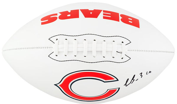 Luther Burden III Signed Chicago Bears Franklin White Logo Football - (SS COA)