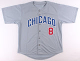 Andre Dawson Signed Chicago Cubs Gray Road Jersey (JSA COA)8xAll-Star Outfielder