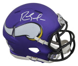 Vikings Randy Moss Authentic Signed Speed Mini Helmet W/ Case BAS Witnessed