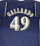 YOVANI GALLARDO Signed Custom Replica Navy Jersey AUTO - JSA
