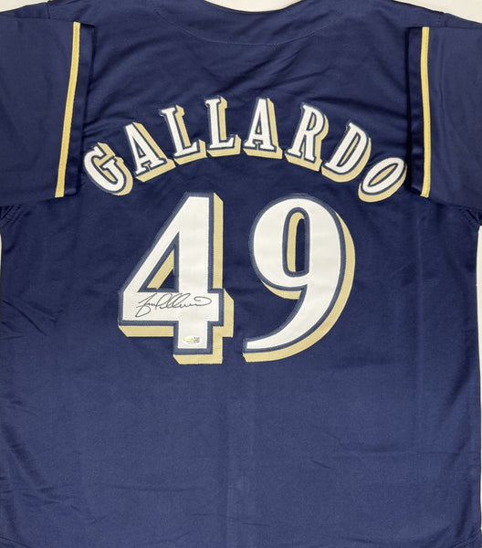 YOVANI GALLARDO Signed Custom Replica Navy Jersey AUTO - JSA